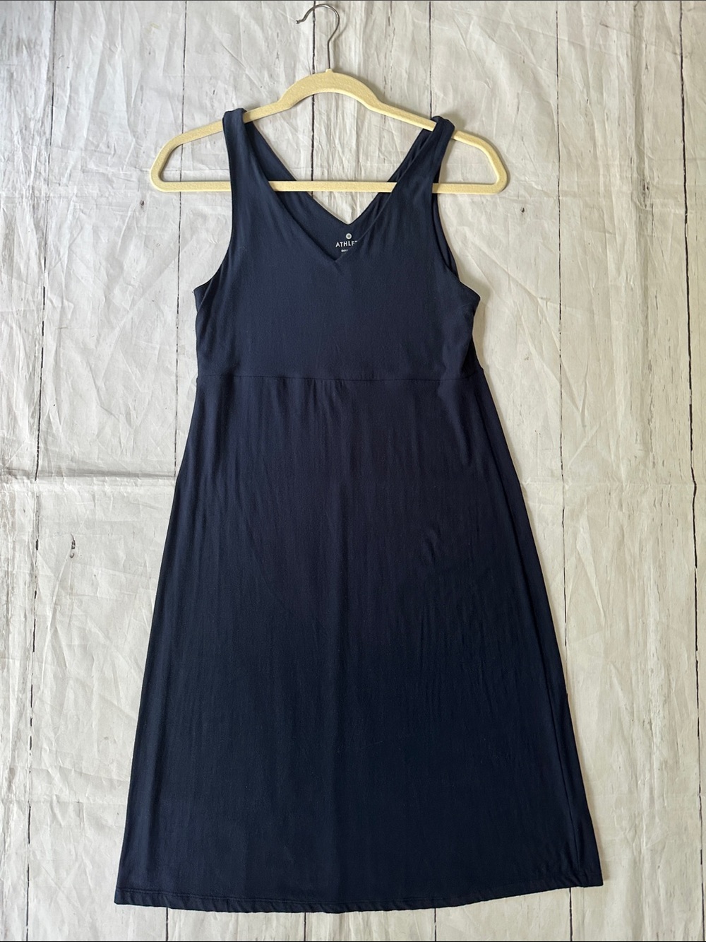 Sleeveless V-Neck Navy Women's Dress